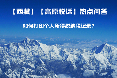 如何打印個(gè)人所得稅納稅記錄？