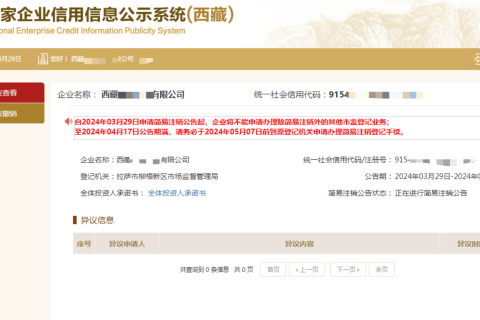 西藏拉薩公司，2024年最新簡易注銷流程、常見問題